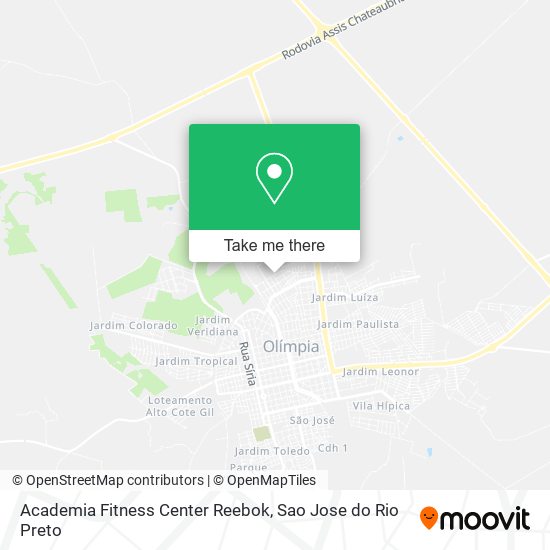 Academia Fitness Center Reebok map