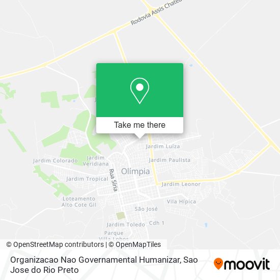 Organizacao Nao Governamental Humanizar map