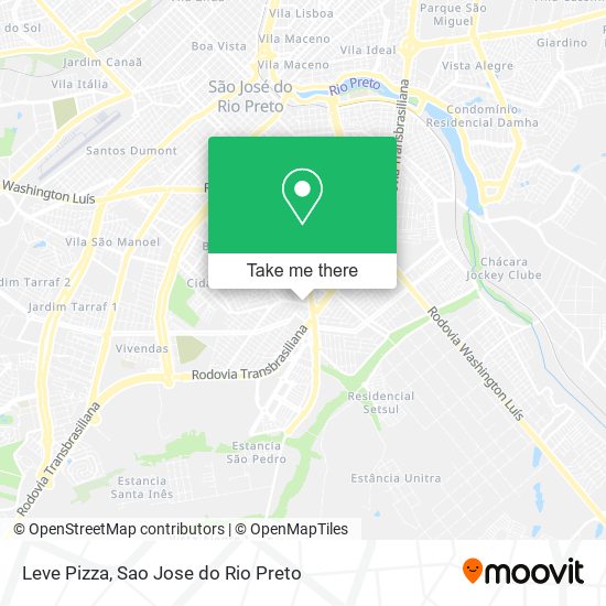 Leve Pizza map