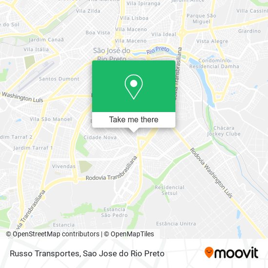 Russo Transportes map