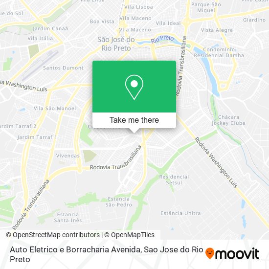 Mapa Auto Eletrico e Borracharia Avenida