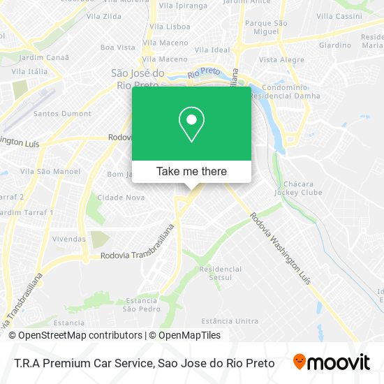 Mapa T.R.A Premium Car Service