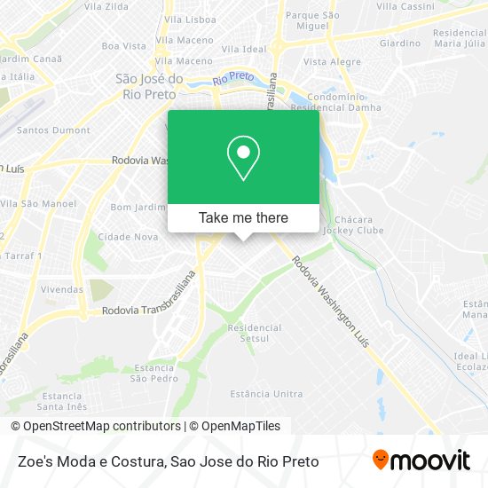 Zoe's Moda e Costura map