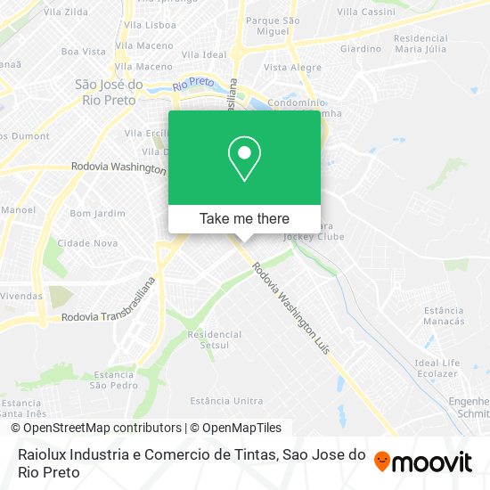 Raiolux Industria e Comercio de Tintas map
