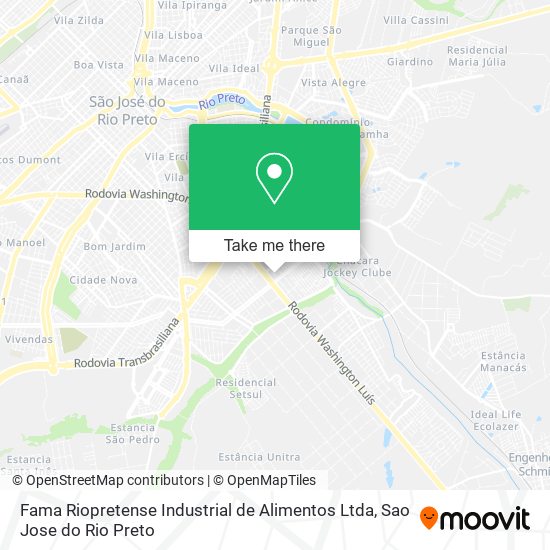 Fama Riopretense Industrial de Alimentos Ltda map
