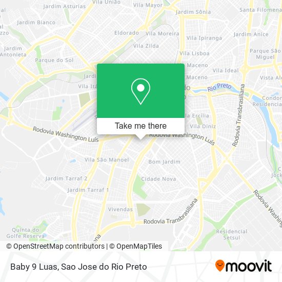 Baby 9 Luas map