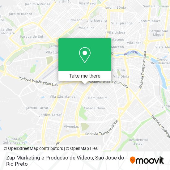 Zap Marketing e Producao de Videos map