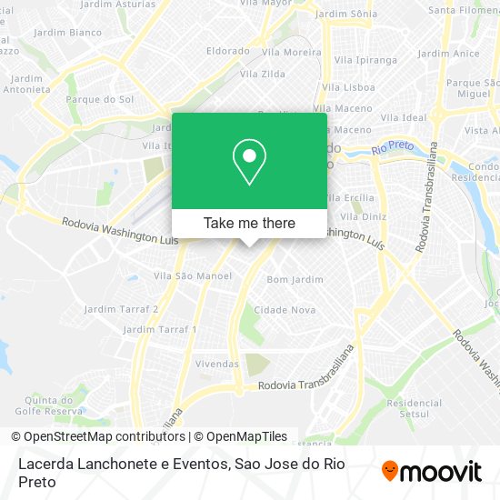 Mapa Lacerda Lanchonete e Eventos