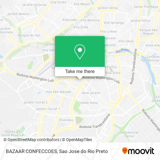 BAZAAR CONFECCOES map