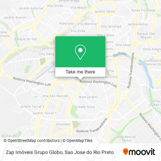 Zap Imóveis Grupo Globo map