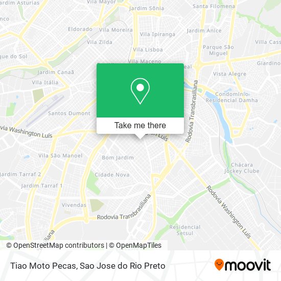 Tiao Moto Pecas map