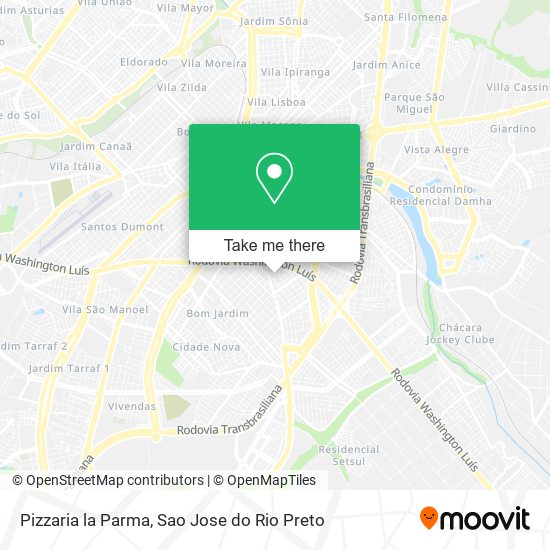 Mapa Pizzaria la Parma