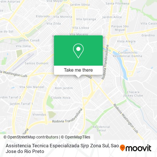 Assistencia Tecnica Especializada Sjrp Zona Sul map