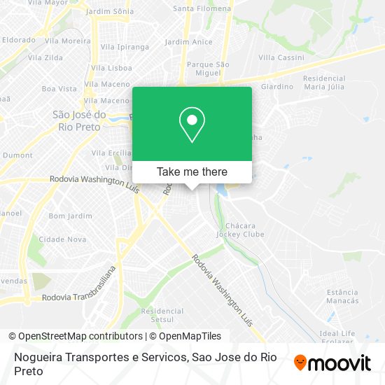 Nogueira Transportes e Servicos map