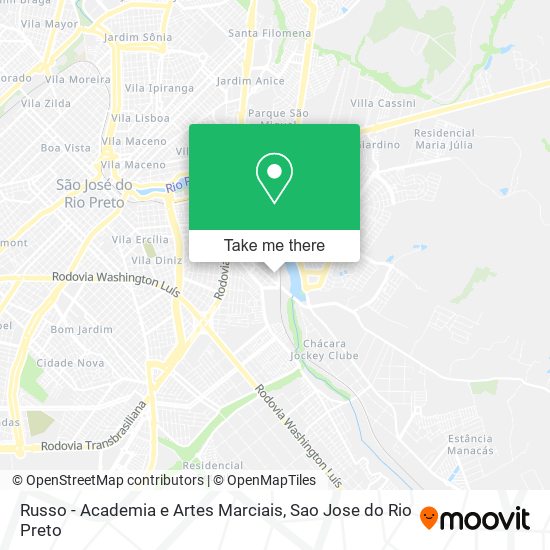 Mapa Russo - Academia e Artes Marciais