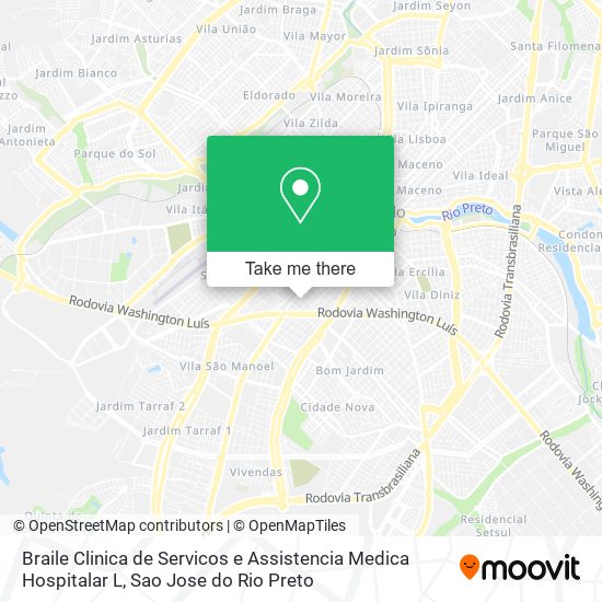 Braile Clinica de Servicos e Assistencia Medica Hospitalar L map