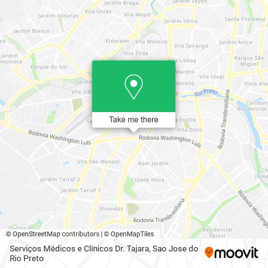 Serviços Médicos e Clínicos Dr. Tajara map