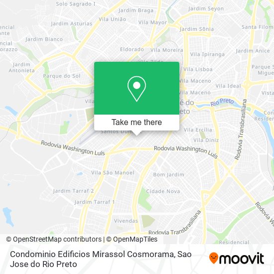 Condominio Edificios Mirassol Cosmorama map