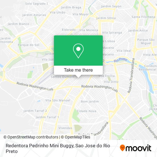 Redentora Pedrinho Mini Buggy map