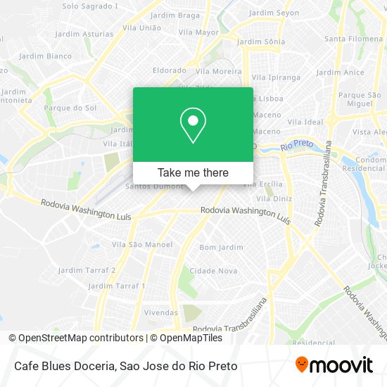 Cafe Blues Doceria map