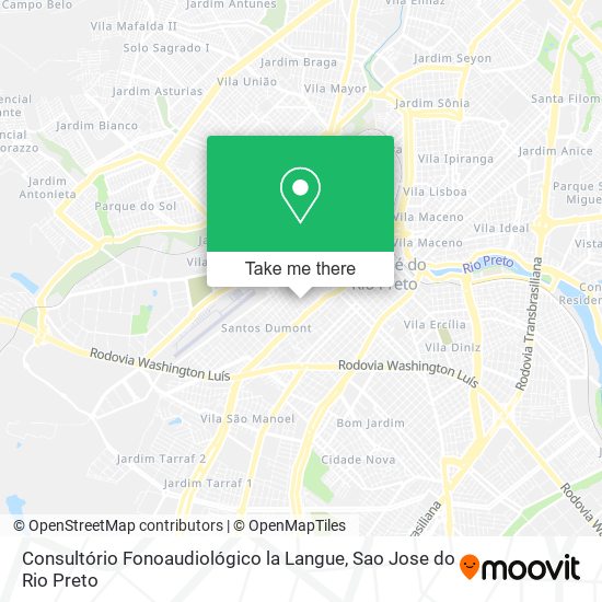 Mapa Consultório Fonoaudiológico la Langue