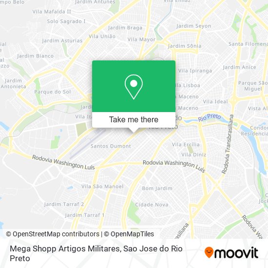 Mega Shopp Artigos Militares map