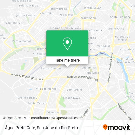 Água Preta Café map