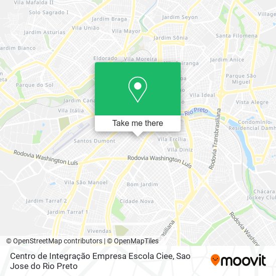 Centro de Integração Empresa Escola Ciee map
