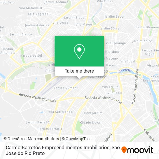 Carmo Barretos Empreendimentos Imobiliarios map