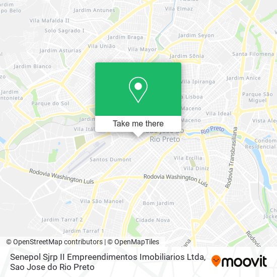 Senepol Sjrp II Empreendimentos Imobiliarios Ltda map