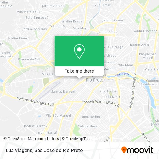 Lua Viagens map