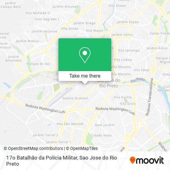17o Batalhão da Polícia Militar map
