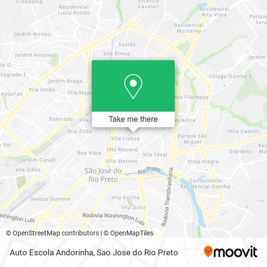 Auto Escola Andorinha map