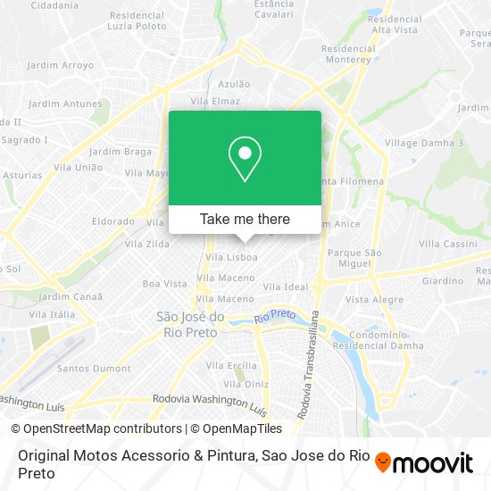 Original Motos Acessorio & Pintura map