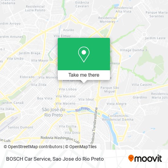 Mapa BOSCH Car Service