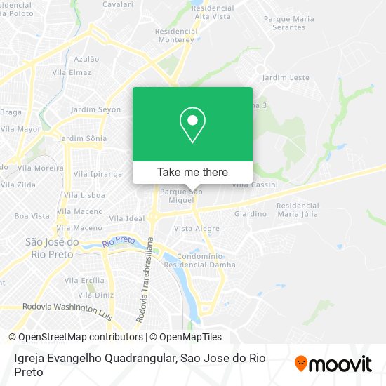Igreja Evangelho Quadrangular map