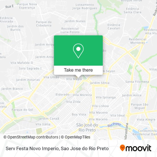 Serv Festa Novo Imperio map