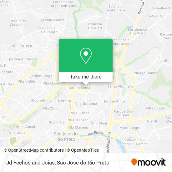 Jd Fechos and Joias map
