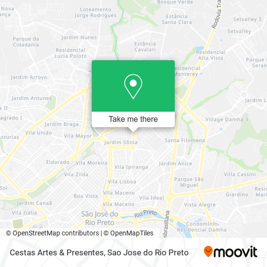 Cestas Artes & Presentes map
