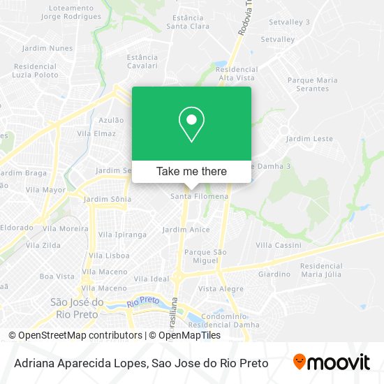 Adriana Aparecida Lopes map