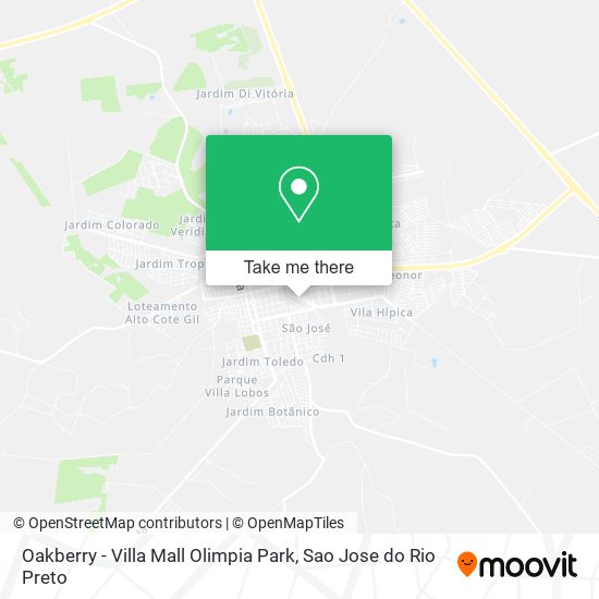 Oakberry - Villa Mall Olimpia Park map