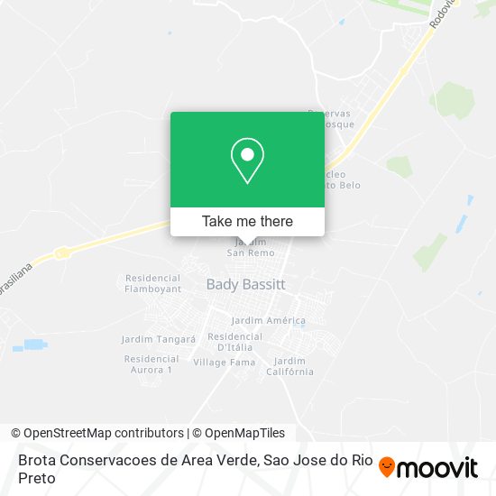 Brota Conservacoes de Area Verde map