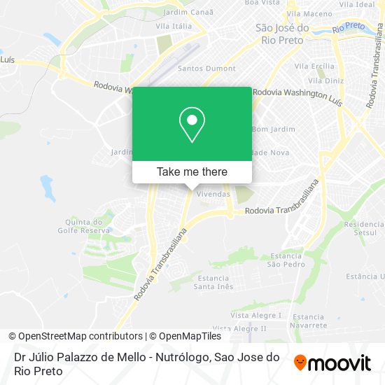 Dr Júlio Palazzo de Mello - Nutrólogo map