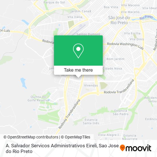 A. Salvador Servicos Administrativos Eireli map