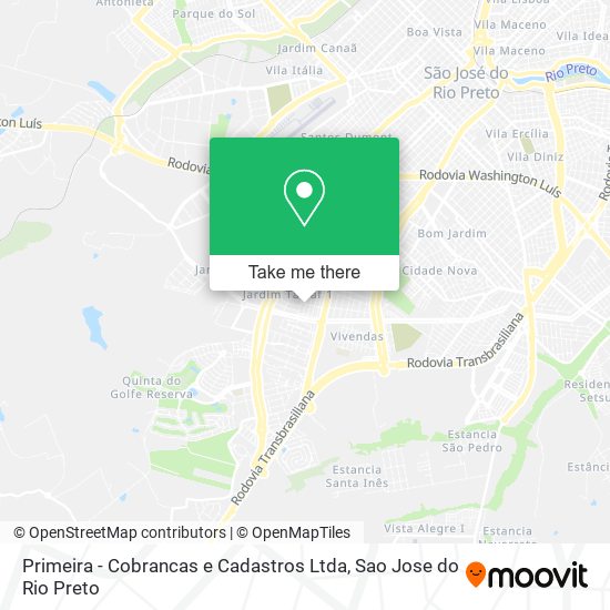 Primeira - Cobrancas e Cadastros Ltda map