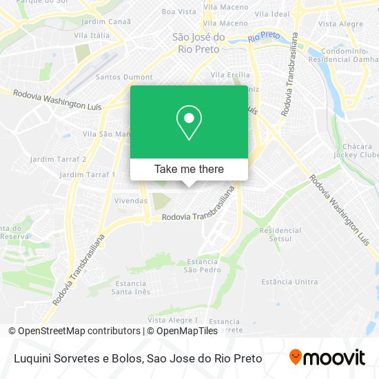 Luquini Sorvetes e Bolos map