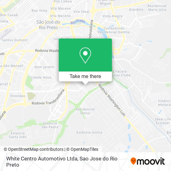 White Centro Automotivo Ltda map