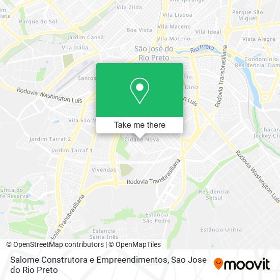 Mapa Salome Construtora e Empreendimentos