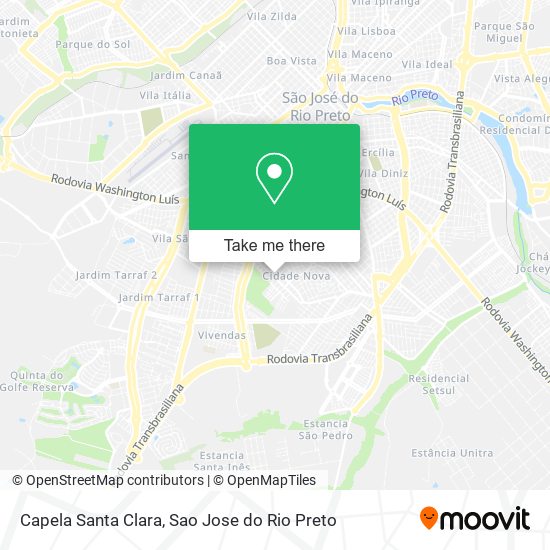 Capela Santa Clara map