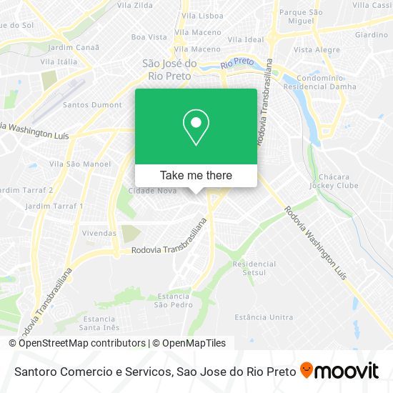 Santoro Comercio e Servicos map